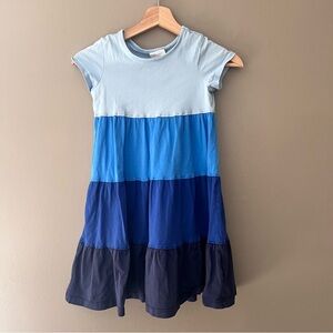 Hanna Andersson Blue Tier Dress